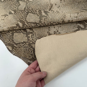French Python Stretch Lamb Leather