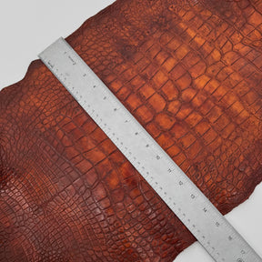 Wild American Alligator Hand Painted (Burnt Orange) | 38 cm