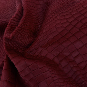 Laser Cut Crocodile Pattern Hair-On Cavalino