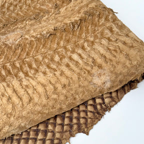 Caramel Inverted Pirarucu Fish Leather