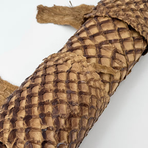 Caramel Inverted Pirarucu Fish Leather