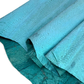 Teal Salmon Plate Leather
