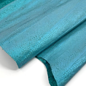 Teal Salmon Plate Leather