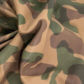 Camo Lamb Leather Vintage/Distressed Vegetable Tanned