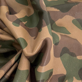 Camo Lamb Leather Vintage/Distressed Vegetable Tanned