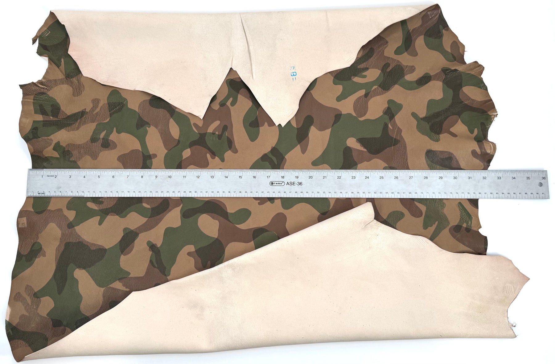 Camo Lamb Leather Vintage/Distressed Vegetable Tanned