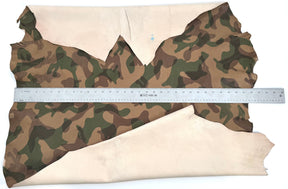 Camo Lamb Leather Vintage/Distressed Vegetable Tanned