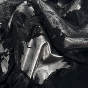 Silver Metallic Rust Hair-on Acid-Wash Baby Calf