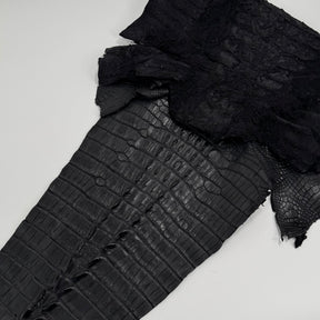 Exclusive Hornback Alligator in Black (56 cm) - Only 1 Available!