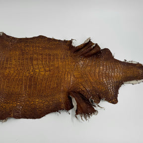 25% OFF Large Nile Crocodile - Hand Painted "Yellow Rust" 44 cm | SALE