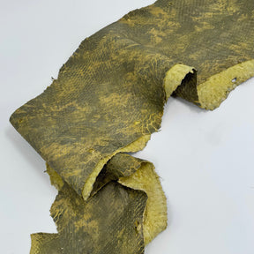 Yellow/Green Dimensional Python Front Cut Long Tail (Grade 2) Only 1 Available ZY8 | SALE