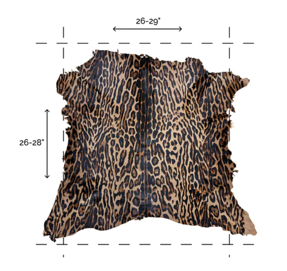 Leopard Print Longwool | Hair-On Calf Hide