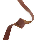 Raw Edge Leather Trim | Brown