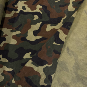 Camouflage Calf Suede