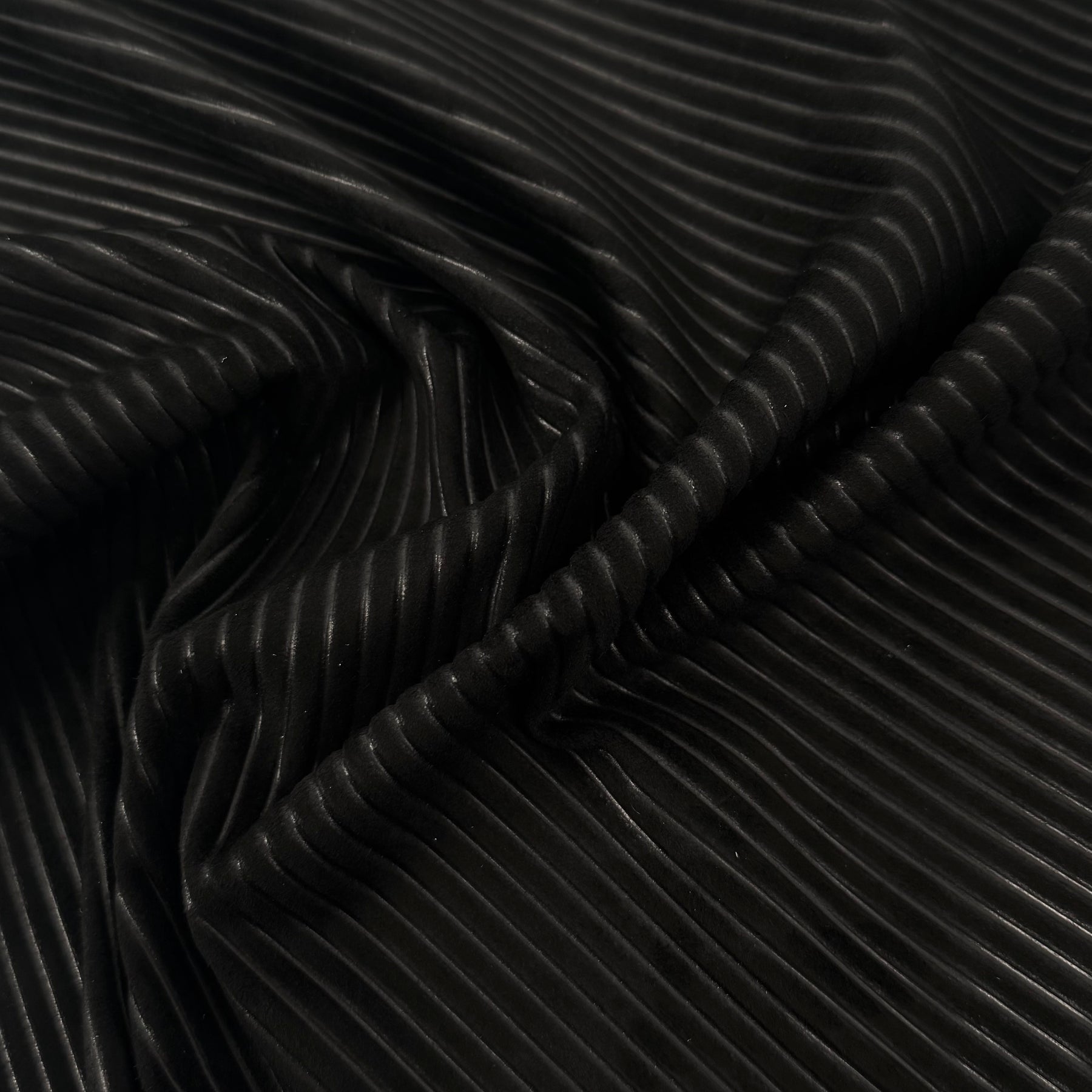 French Stretch Corduroy-Finish Suede
