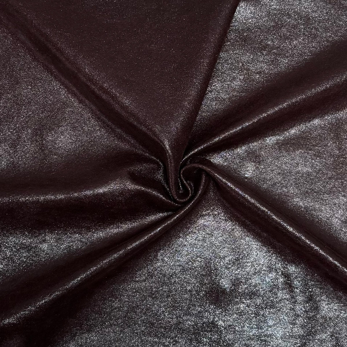 Distressed burgundy stretch lamb leather – soft and flexible lambskin with a shiny finish for fashion design