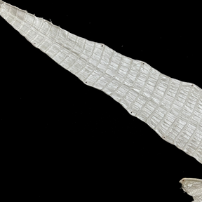 Lustrous pearl crocodile leather suited for luxury interiors and custom applications – District Leathers.