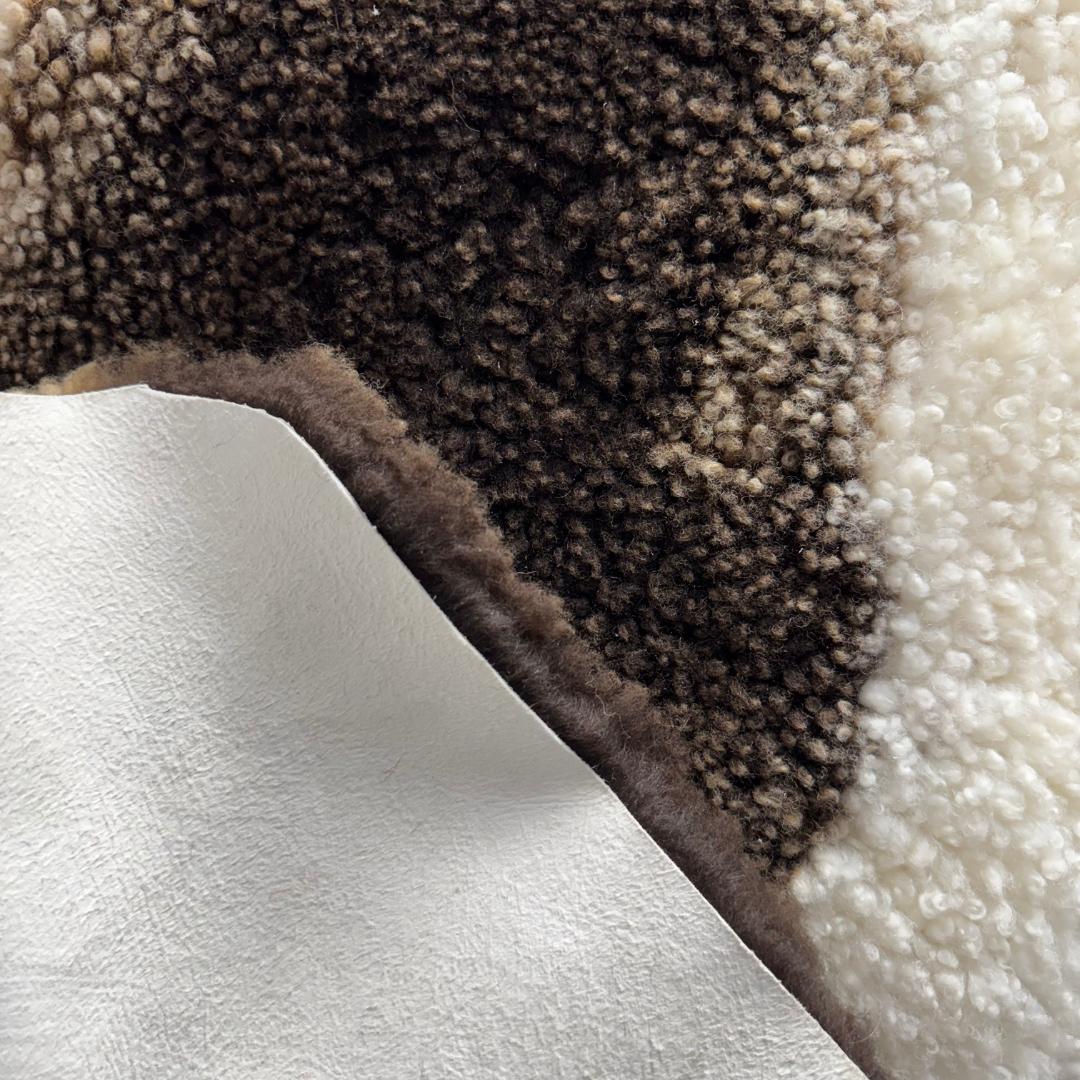 Himalayan Short Curly Shearling | Naturally Spotted