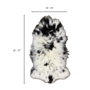 Himalayan Long Hair Lambskin | Naturally Spotted