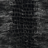 Genuine wild black and silver American alligator leather from District Leathers
