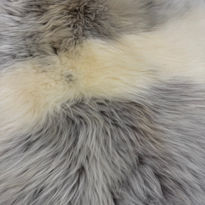 Mongolian Tibetan Long Hair Sheepskin Shearling | Naturally Spotted