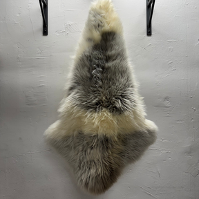 Mongolian Tibetan Long Hair Sheepskin Shearling | Naturally Spotted