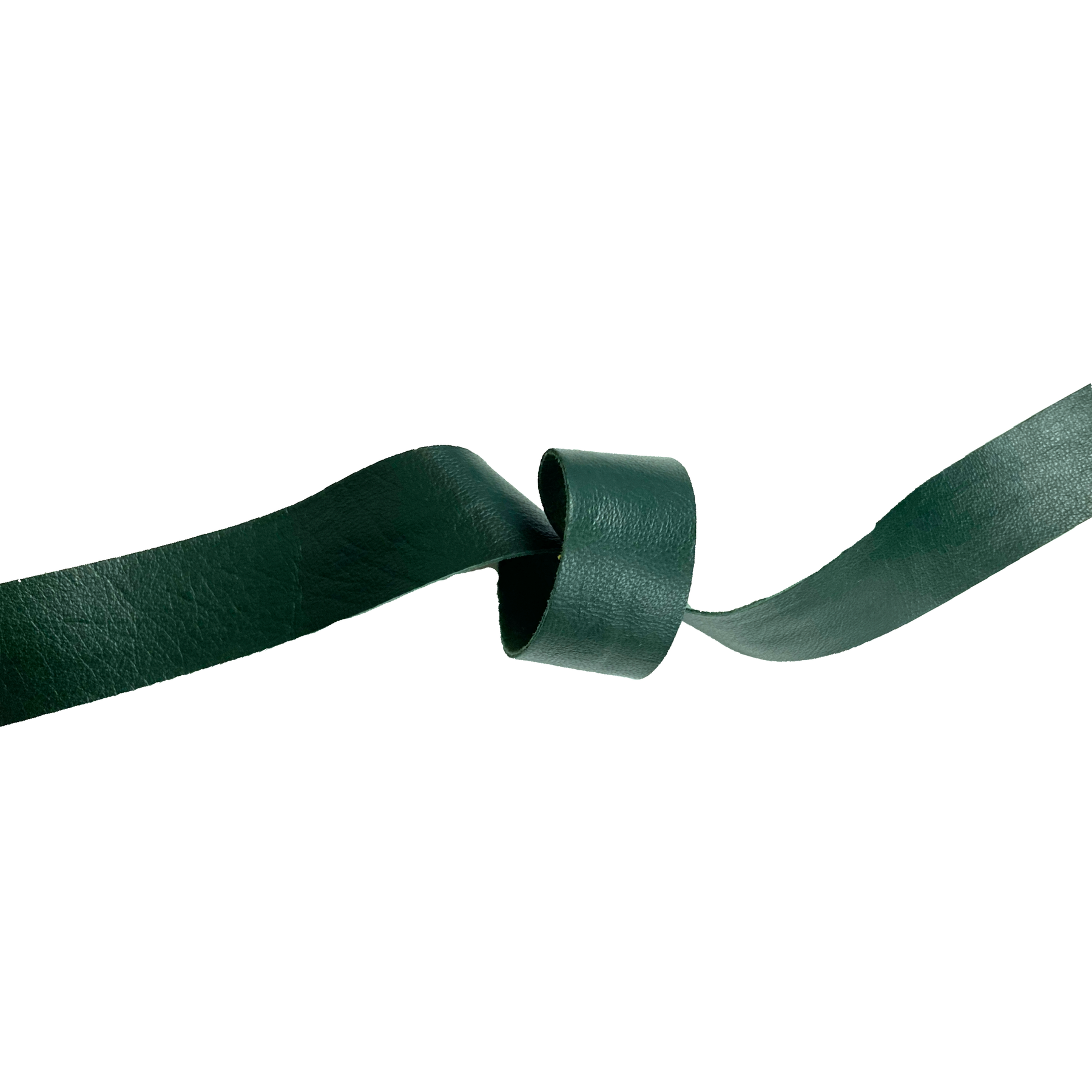 Raw Edge Leather Trim | Hunter Green