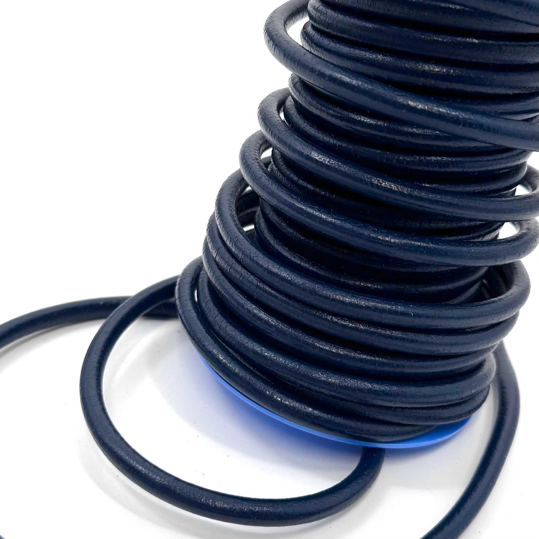 Pigmented Round Leather Cord