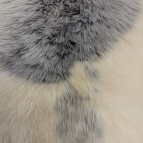 Mongolian Tibetan Long Hair Sheepskin Shearling | Naturally Spotted