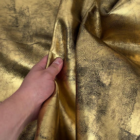 Midas Distressed Metallic Cow