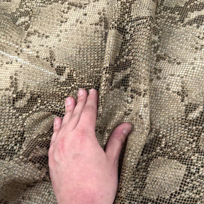 French Python Stretch Lamb Leather