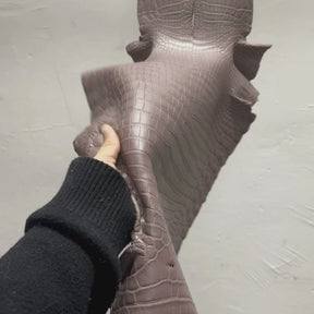 Italian Crocodile | Taupe | 31 cm