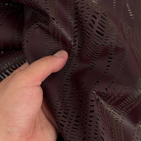 Burgundy Perforated Lamb Leather | SALE