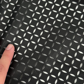 Black Eyelet Perforated Lamb Leather | SALE
