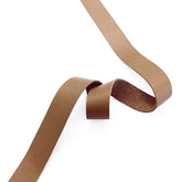 Raw Edge Leather Trim | Camel