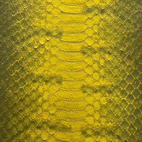 Genuine Elaphe Snakeskin | Yellow
